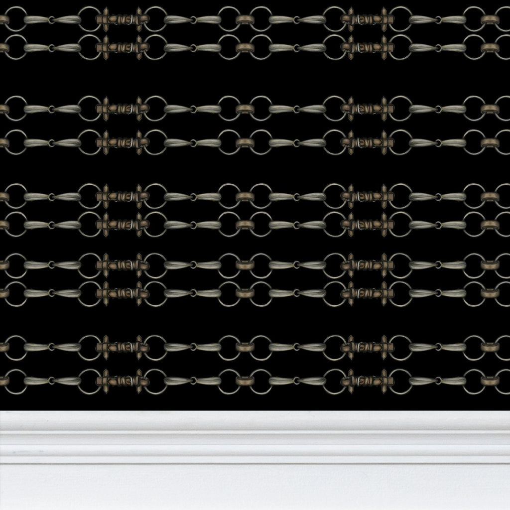 Black Simple Brown Bit Pattern Wallpaper