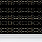 Black Simple Brown Bit Pattern Wallpaper
