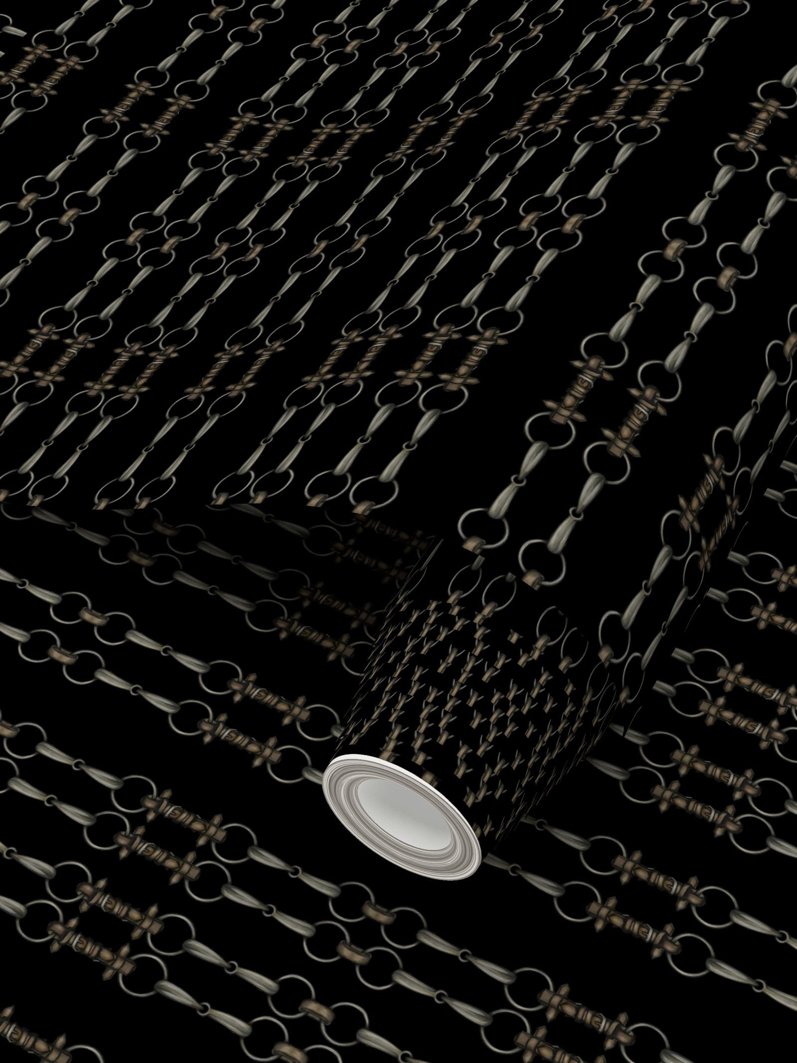 Black Simple Brown Bit Pattern Wallpaper Secondary image