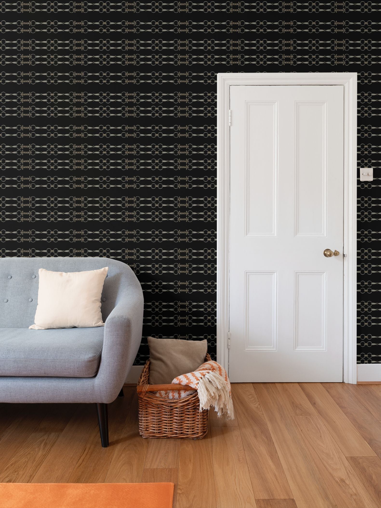 Black Simple Brown Bit Pattern Wallpaper