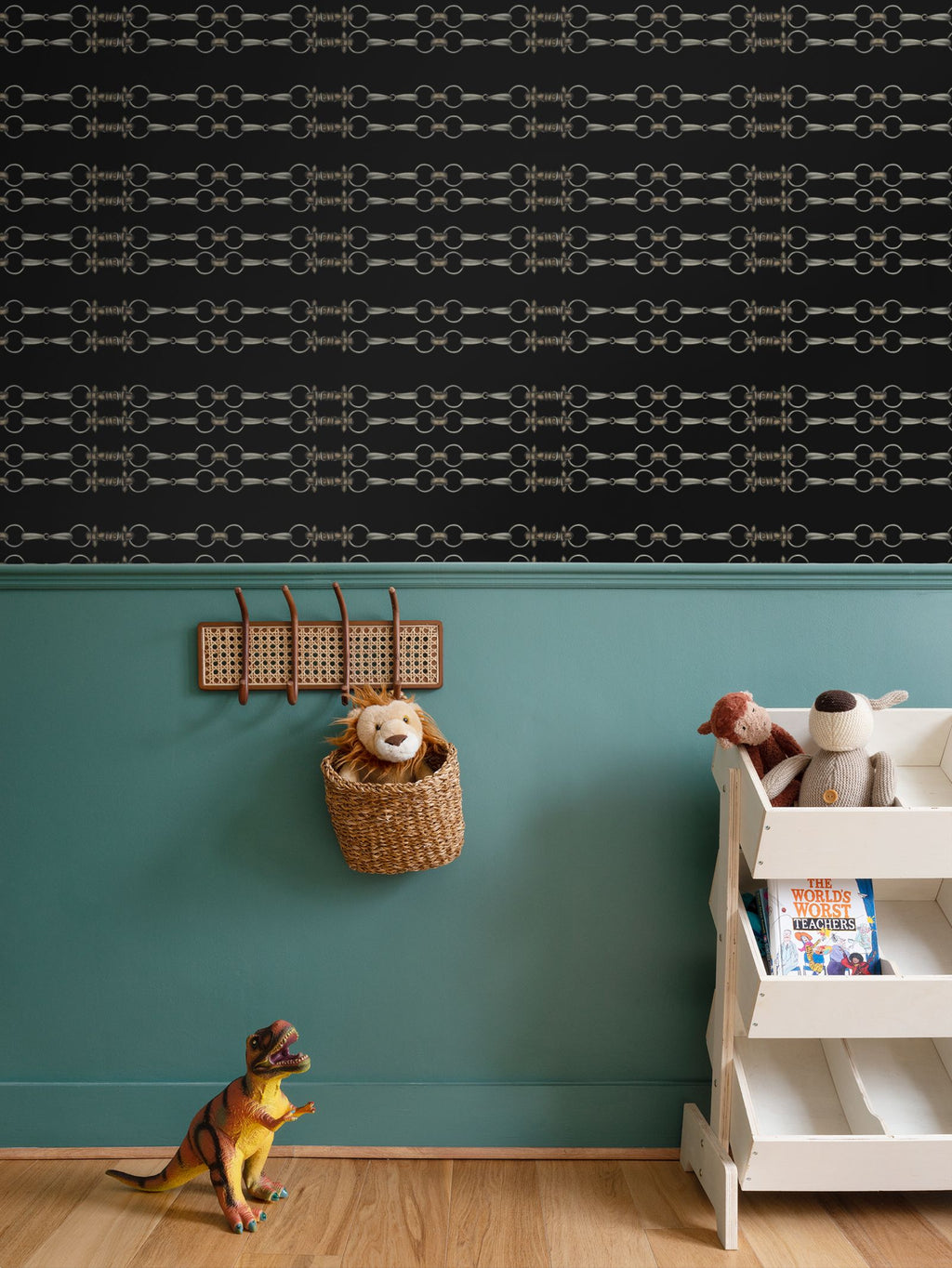 Black Simple Brown Bit Pattern Wallpaper