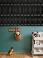 Black Simple Brown Bit Pattern Wallpaper