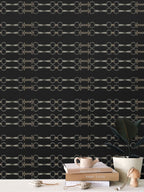 Black Simple Brown Bit Pattern Wallpaper