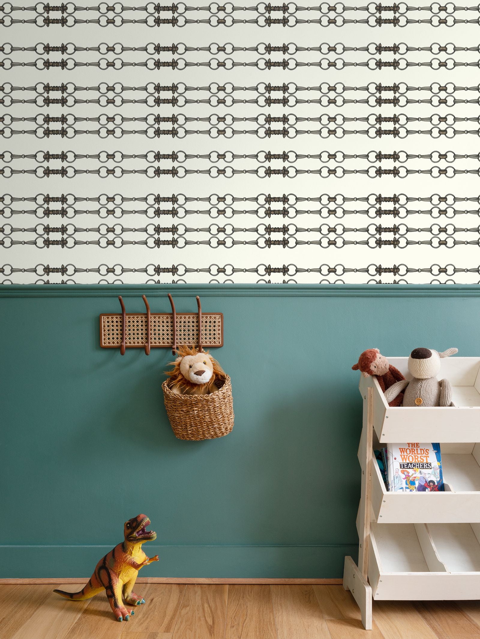 Ivory Simple Brown Bit Pattern Wallpaper