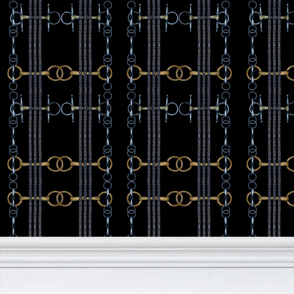 sBlack Snaffle Bit and Reins Wallpaper