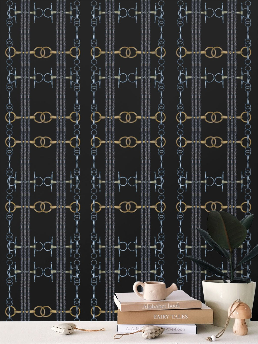 sBlack Snaffle Bit and Reins Wallpaper