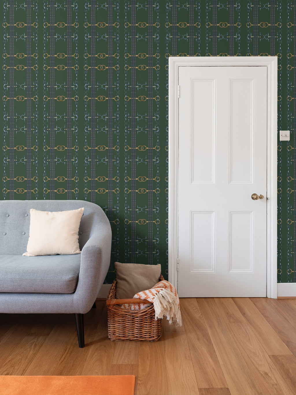 Hunter Green Snaffle Bit and Reins Wallpaper