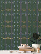 Hunter Green Snaffle Bit and Reins Wallpaper