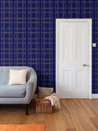 Navy Snaffle Bit and Reins Wallpaper