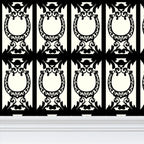 Ivory Elegant Horse Shoe Wallpaper