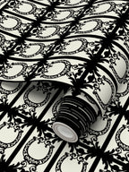 Ivory Elegant Horse Shoe Wallpaper