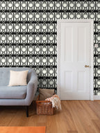 Ivory Elegant Horse Shoe Wallpaper