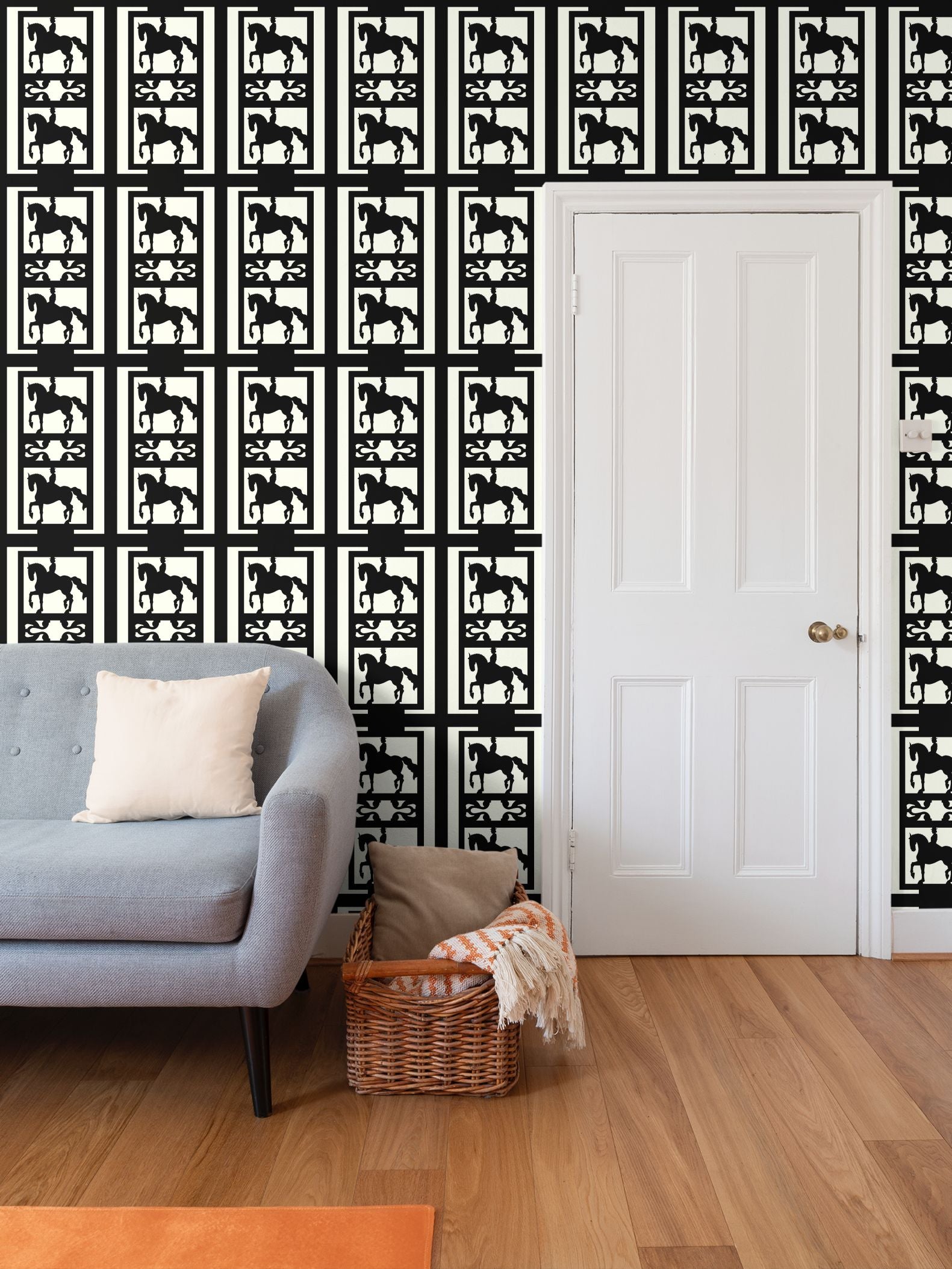 Ivory Dressage Horse Wallpaper
