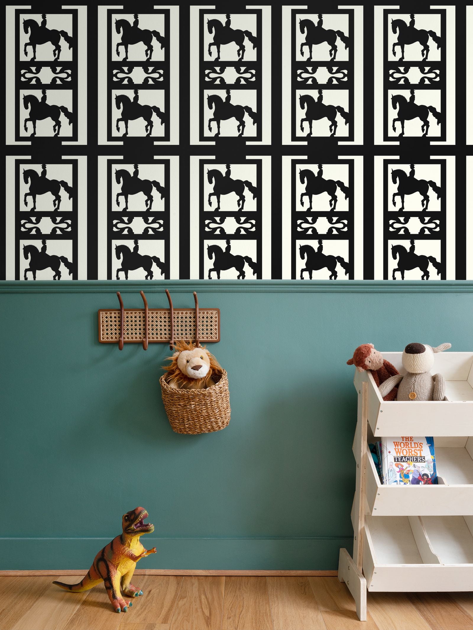 Ivory Dressage Horse Wallpaper