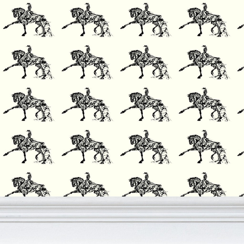 Piaffe Dressage Horse Painting Wallpaper