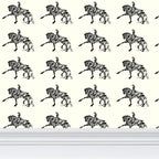 Piaffe Dressage Horse Painting Wallpaper