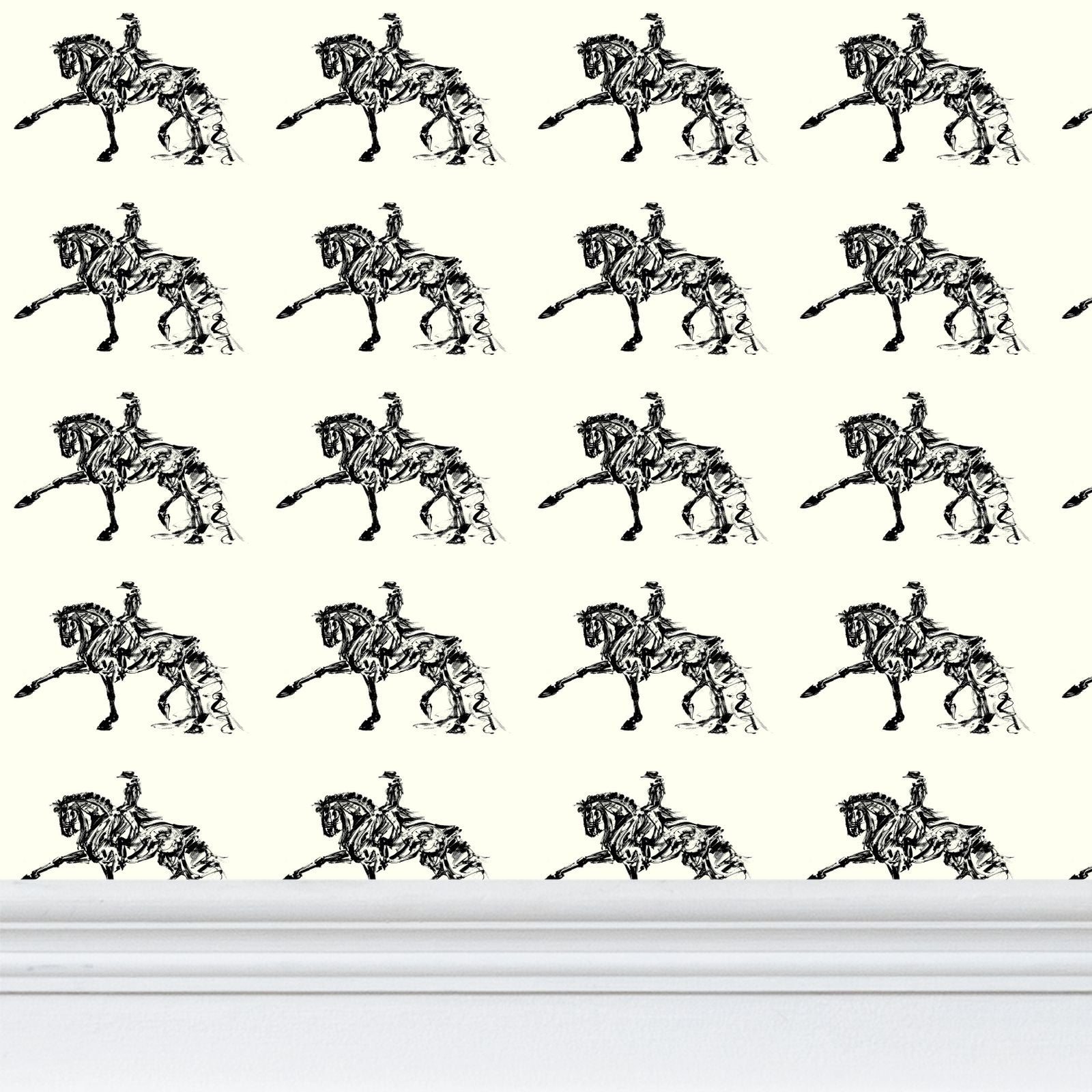 Piaffe Dressage Horse Painting Wallpaper