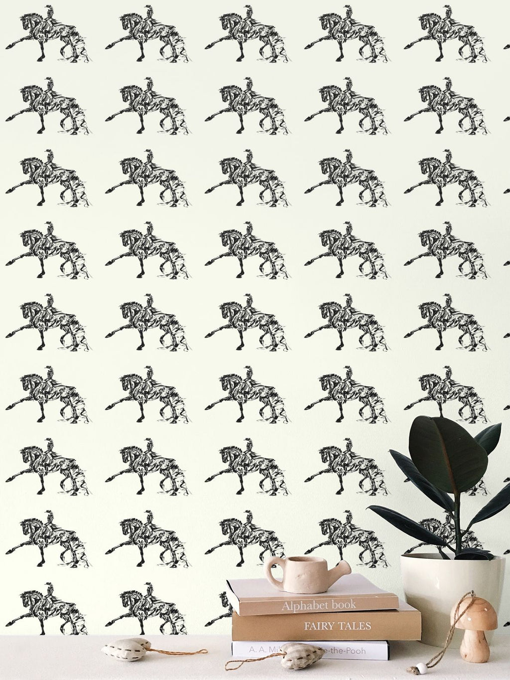 Piaffe Dressage Horse Painting Wallpaper