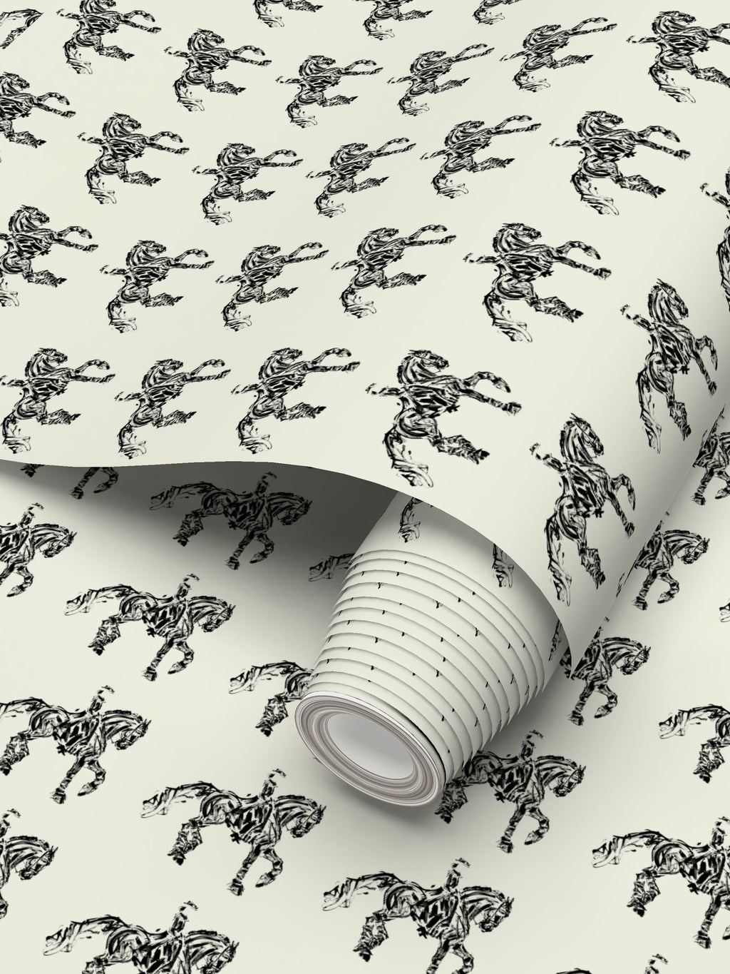 Dressage Horse Motif Wallpaper