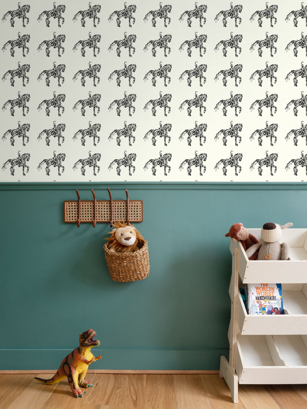 Dressage Horse Motif Wallpaper