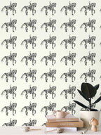 Dressage Horse Motif Wallpaper
