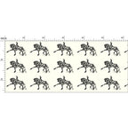 Piaffe Dressage Motif Fabric