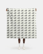 Ivory Dressage Horse motif Fabric
