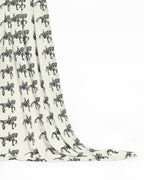 Ivory Dressage Horse motif Fabric