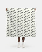 Ivory Jumping Horse Motif Fabric