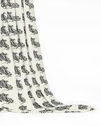 Ivory Rider Motif Fabric