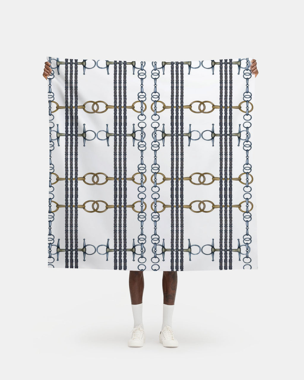 Equestrian Reins and Bits Pattern Fabric