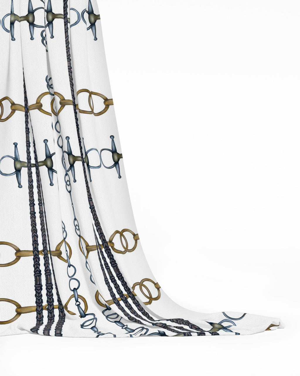 Equestrian Reins and Bits Pattern Fabric