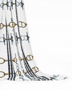 Equestrian Reins and Bits Pattern Fabric