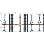 Silver Bit and Reins Motif Pattern