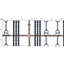 Silver Bit and Reins Motif Pattern