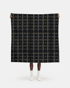 Black and Gold Bit Pattern Fabric