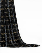 Black and Gold Bit Pattern Fabric