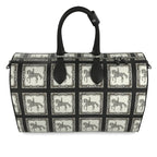 Dressage Motif Leather Duffle Bag