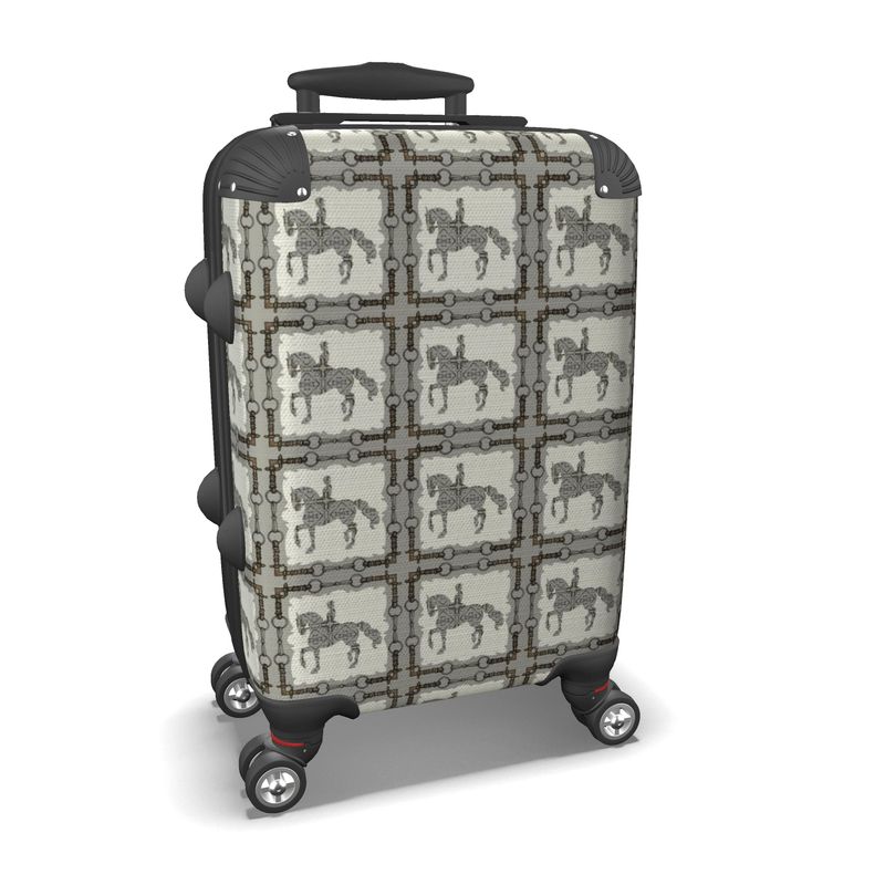 Gray Dressage Horse Suitcase Main image