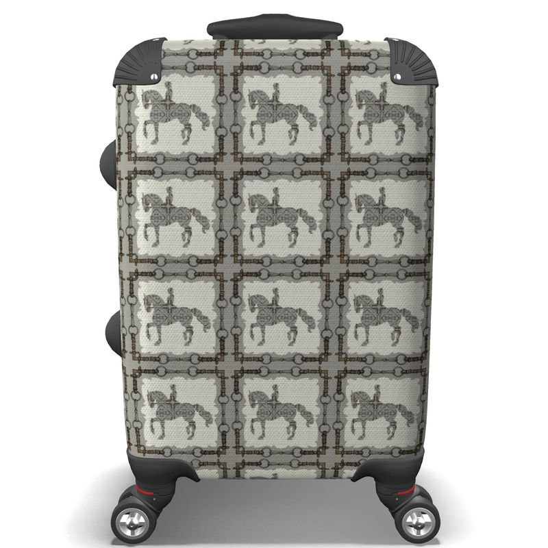 Gray Dressage Horse Suitcase Secondary image