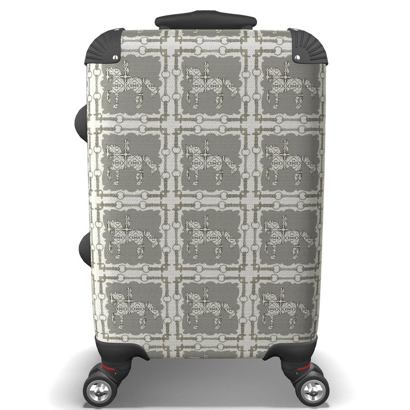 Ivory and Gray Dressage Horse Suitcase Secondary image