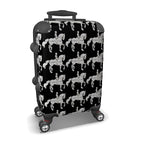 Black and White Dressage Horse Suitcase