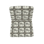 Ivory and Gray Dressage Horse Chair
