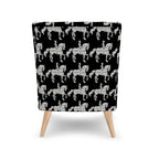Black and White Dressage Horse Chair