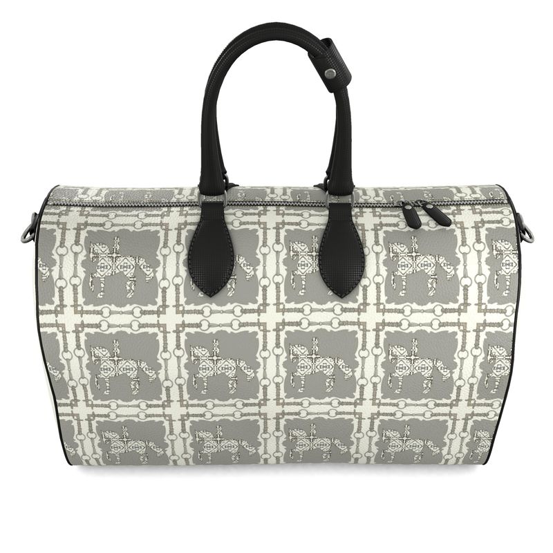 Ivory Dressage Leather Duffle Bag Secondary image