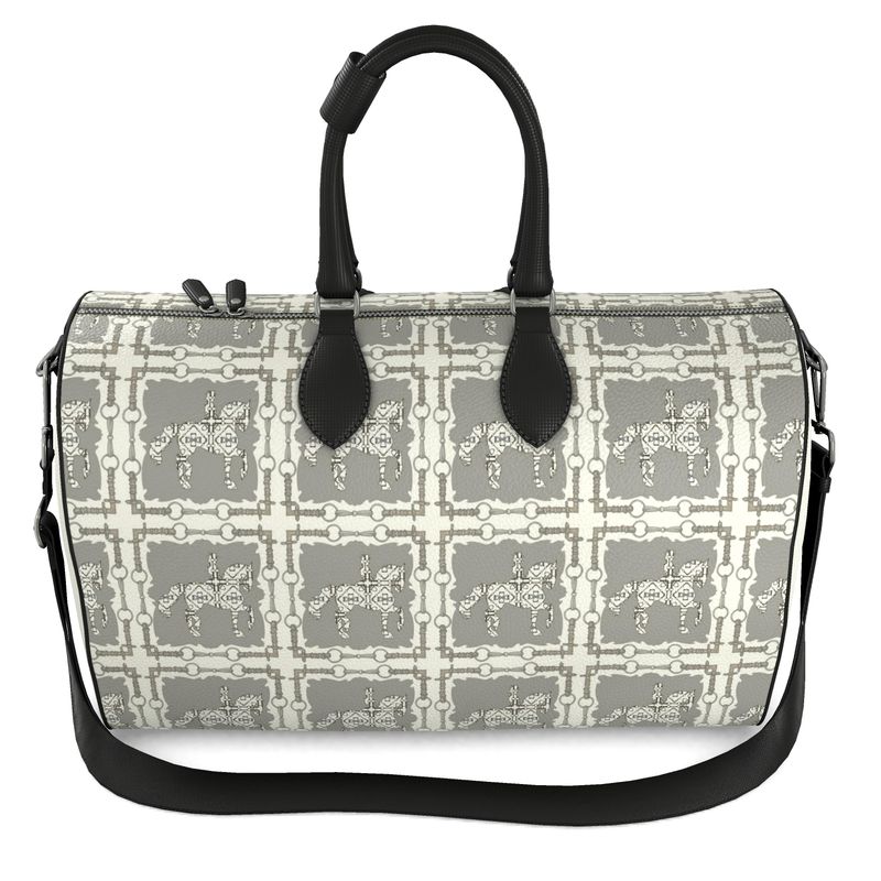Ivory Dressage Leather Duffle Bag