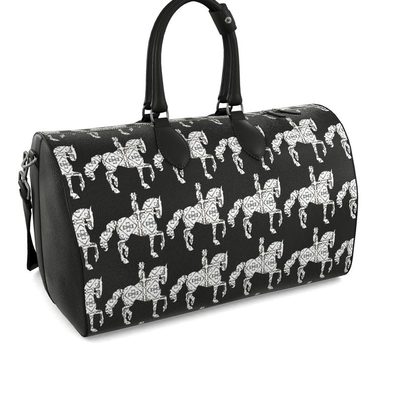 Black and White Dressage Duffle Bag
