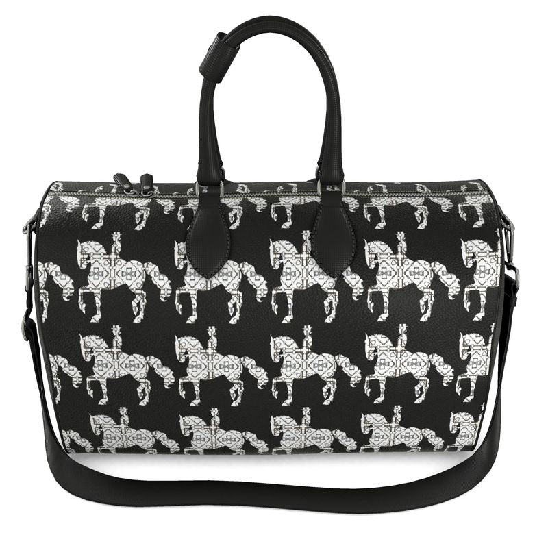 Black and White Dressage Duffle Bag
