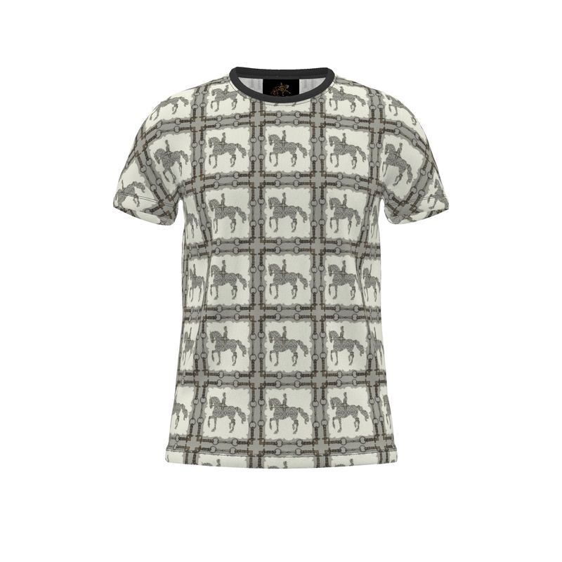 Gray Dressage Horse All Over Printed T Shirt