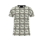 Gray Dressage Horse All Over Printed T Shirt